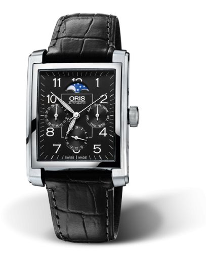 Oris Rectangular Complication Stainless Steel / Black - Arabic 01 582 7658 4034-07 5 23 71FC
