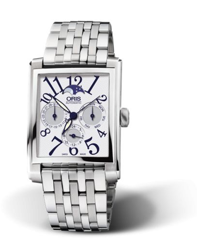 Oris Rectangular Complication Stainless Steel / Silver - Arabic / Bracelet 01 582 7658 4061-07 8 23 82