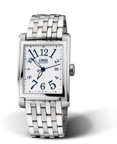 Oris Rectangular Date 30 Stainless Steel / Silver - Arabic / Bracelet 01 583 7657 4061-07 8 21 82