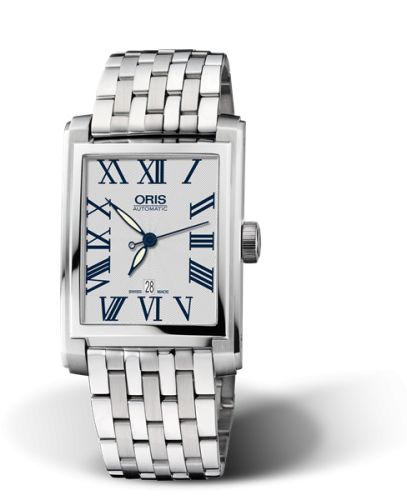 Oris Rectangular Date 30 Stainless Steel / Silver - Roman / Bracelet 01 583 7657 4071-07 8 21 82