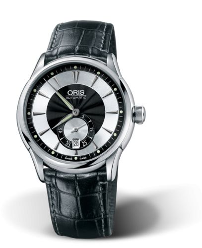 Oris Artelier Small Second Date 40 Stainless Steel / Black - Silver 01 623 7582 4054-07 5 21 71FC