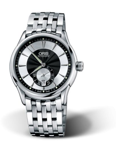 Oris Artelier Small Second Date 40 Stainless Steel / Black - Silver / Bracelet 01 623 7582 4054-07 8 21 73