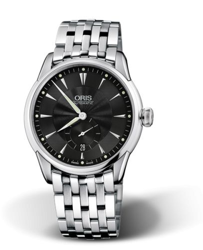 Oris Artelier Small Second Date 40 Stainless Steel / Black / Bracelet 01 623 7582 4074-07 8 21 73 x
