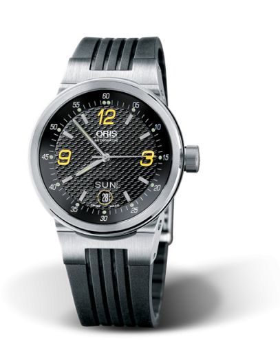 Oris WilliamsF1 Team Day Date 40.5 Stainless Steel / Black - Yellow / Rubber 01 635 7560 4142-07 4 25 01