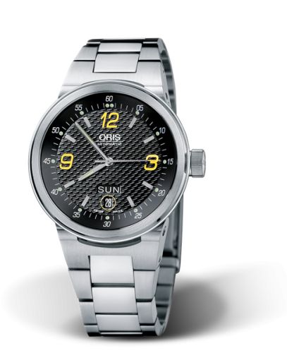 Oris WilliamsF1 Team Day Date 40.5 Stainless Steel / Black - Yellow / Bracelet 01 635 7560 4142-07 8 25 01