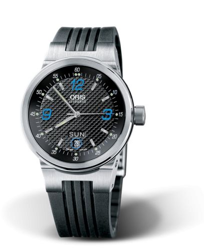 Oris WilliamsF1 Team Day Date 40.5 Stainless Steel / Black - Blue / Rubber 01 635 7560 4145-07 4 25 01