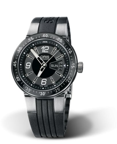 Oris WilliamsF1 Team Day Date 42 Stainless Steel / Black / Rubber 01 635 7613 4164-07 4 24 44