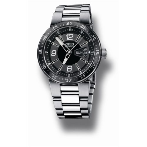 Oris WilliamsF1 Team Day Date 42 Stainless Steel / Black / Bracelet 01 635 7613 4164-07 8 24 75