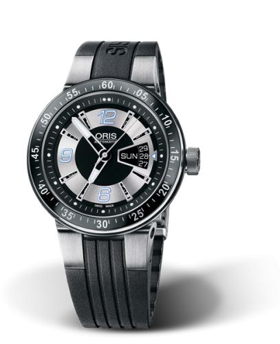 Oris WilliamsF1 Team Day Date 42 Stainless Steel / Silver / Rubber 01 635 7613 4174-07 4 24 44
