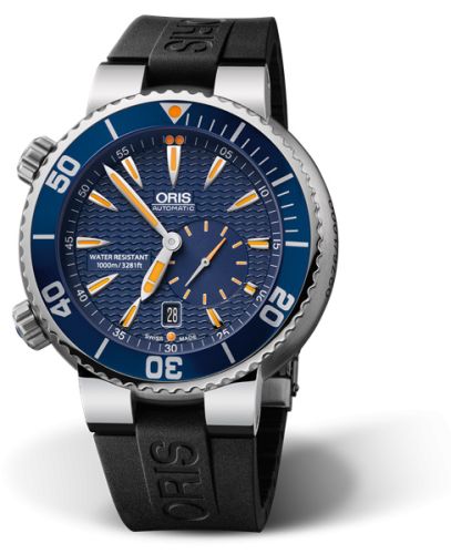 Oris Divers Small Second - Date Great Barrier Reef / Rubber 01 643 7609 8585-Set RS