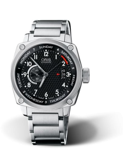 Oris BC4 Small Second Pointer Day Stainless Steel / Black / Bracelet 01 645 7617 4164-07 8 22 58
