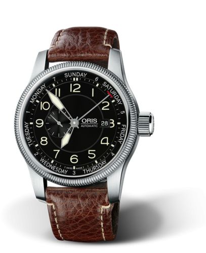 Oris Big Crown Small Second Pointer Day Stainless Steel / Black 01 645 7629 4064-07 5 22 77FC