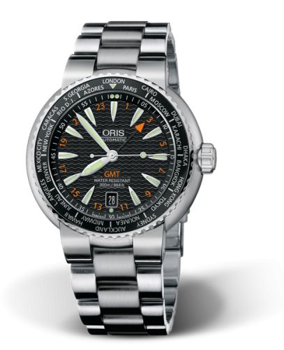 Oris Divers GMT Date Stainless Steel / Black / Bracelet 01 668 7608 8454-07 8 24 01PEB