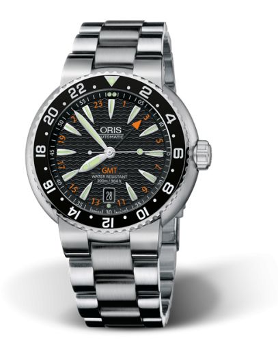 Oris Divers GMT Date Stainless Steel / Black / Bracelet 01 668 7639 8454-07 8 24 01PEB