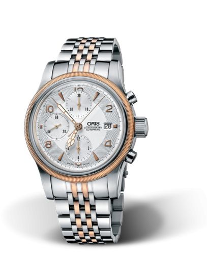 Oris Big Crown Chronograph Stainless Steel - Rose Gold / Silver / Bracelet 01 674 7567 4361-07 8 21 63
