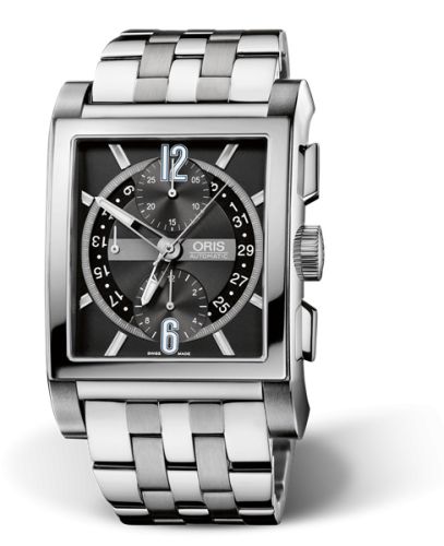 Oris Rectangular Titan Chronograph / Bracelet 01 674 7625 7064-07 8 27 77