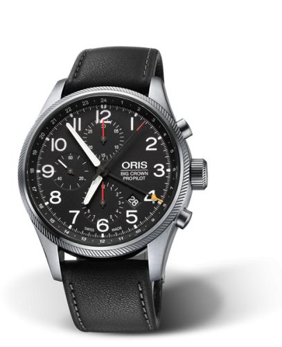 Oris Big Crown ProPilot Chronograph GMT Stainless Steel / Black 01 677 7699 4164-07 5 22 19FC