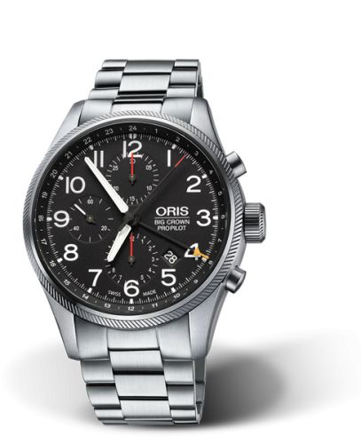 Oris Big Crown ProPilot Chronograph GMT Stainless Steel / Black 01 677 7699 4164-07 8 22 19