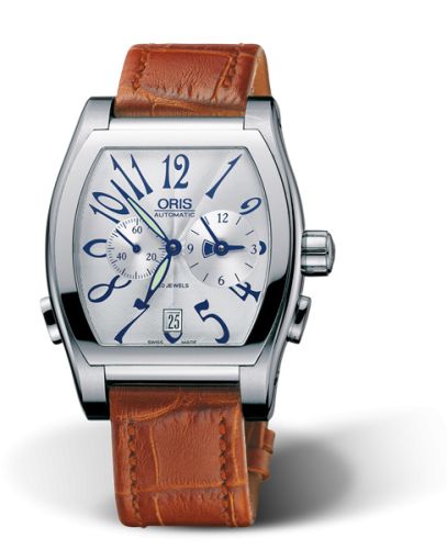 Oris Tonneau Worldtimer Stainless Steel / Silver 01 690 7540 4061-07 5 20 42FC