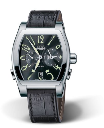 Oris Tonneau Worldtimer Stainless Steel / Black 01 690 7540 4064-07 5 20 44FC