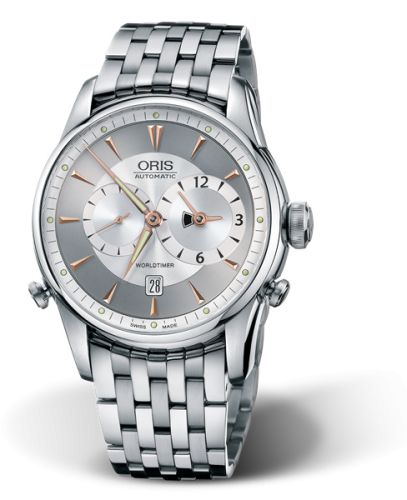 Oris Artelier Worldtimer 42.5 Stainless Steel / Silver / Bracelet 01 690 7581 4051-07 8 22 73