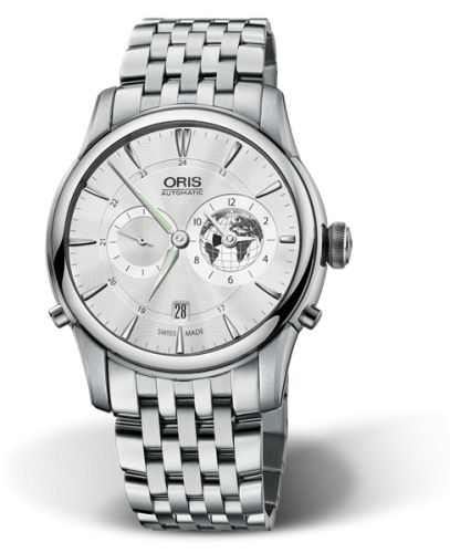 Oris Artelier Worldtimer 42 Greenwich Mean TIme / Bracelet 01 690 7690 4081-Set MB