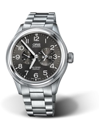 Oris Big Crown ProPilot Worldtimer Stainless Steel / Grey / Bracelet 01 690 7735 4063-07 8 22 19-1