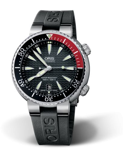 Oris Divers Date Titanium / Black / Rubber 01 733 7541 7154-07 4 24 34TEB