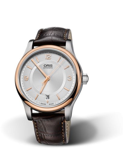 Oris Classic Date 37 Stainless Steel - Rose Gold / Silver 01 733 7578 4331-07 5 18 10
