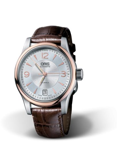 Oris Classic Date 37 Stainless Steel - Rose Gold / Silver 01 733 7578 4361-07 5 18 10