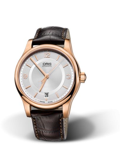 Oris Classic Date 37 Rose Gold / Silver 01 733 7578 4831-07 6 18 10