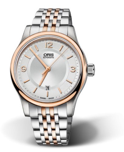 Oris Classic Date 42 Stainless Steel - Rose Gold / Silver / Bracelet 01 733 7594 4331-07 8 20 12