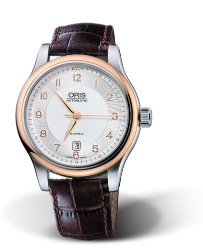 Oris Classic Date 42 Stainless Steel - Rose Gold / Silver 01 733 7594 4361-07 5 20 12
