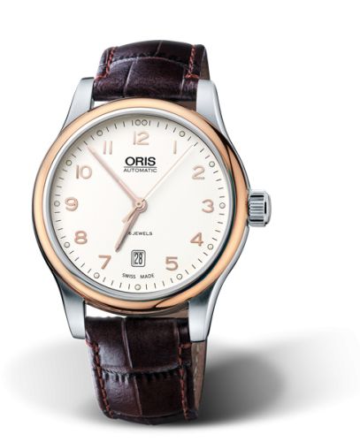 Oris Classic Date 42 Stainless Steel - Rose Gold / Silver 01 733 7594 4391-07 5 20 12