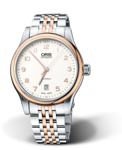 Oris Classic Date 42 Stainless Steel - Rose Gold / Silver / Bracelet 01 733 7594 4391-07 8 20 63