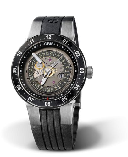 Oris WilliamsF1 Team Skeleton Engine Date 42 Stainless Steel / Rubber 01 733 7613 4114-07 4 24 44
