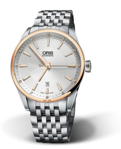 Oris Artix Date 42 Stainless Steel - Rose Gold / Silver / Bracelet 01 733 7642 6331-07 8 21 80