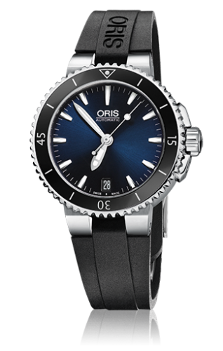Oris Aquis Date 36 Stainless Steel / Blue / Rubber 01 733 7652 4135-07 4 18 34