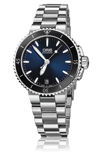 Oris Aquis Date 36 Stainless Steel / Blue / Bracelet 01 733 7652 4135-07 8 18 01P