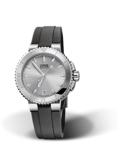 Oris Aquis Date 36 Stainless Steel / Silver / Textile 01 733 7652 4141-07 5 18 14FC