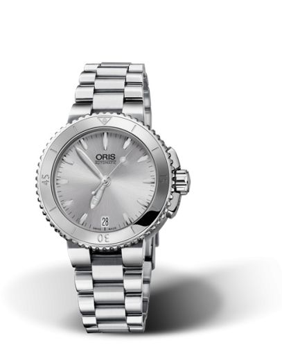 Oris Aquis Date 36 Stainless Steel / Silver / Bracelet 01 733 7652 4141-07 8 18 01P