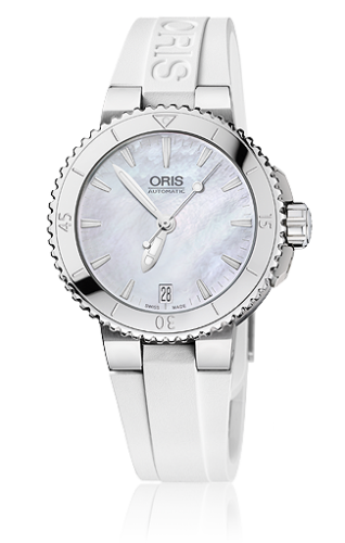 Oris Aquis Date 36 Stainless Steel / MOP / Rubber 01 733 7652 4151-07 4 18 31