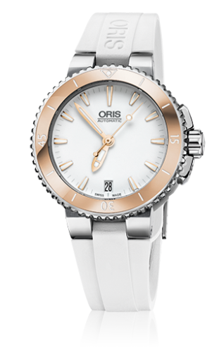 Oris Aquis Date 36 Stainless Steel / White / Rubber 01 733 7652 4356-07 4 18 31