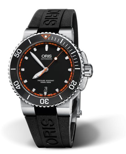 Oris Aquis Date 43 Stainless Steel / Black - Red / Rubber 01 733 7653 4128-07 4 26 34EB