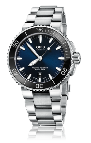 Oris Aquis Date 43 Stainless Steel / Blue / Bracelet 01 733 7653 4135-07 8 26 01PEB