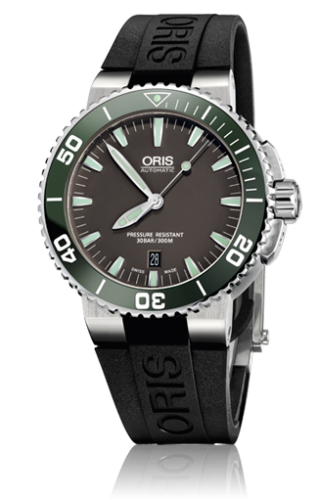 Oris Aquis Date 43 Stainless Steel / Grey / Rubber 01 733 7653 4137-07 4 26 34EB