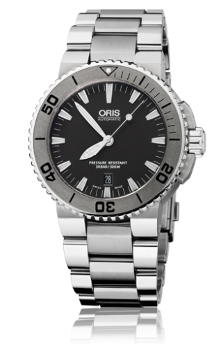 Oris Aquis Date 43 Stainless Steel / Black / Bracelet 01 733 7653 4153-07 8 26 01PEB