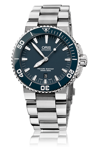 Oris Aquis Date 43 Stainless Steel / Blue / Bracelet 01 733 7653 4155-07 8 26 01PEB