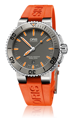 Oris Aquis Date 43 Stainless Steel / Grey / Rubber 01 733 7653 4158-07 4 26 32EB