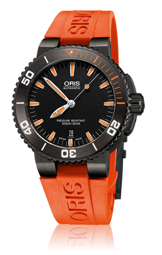 Oris Aquis Date 43 PVD / Black / Rubber 01 733 7653 4259-07 4 26 32GEB